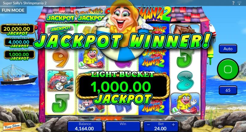 Super Sally's Shrimpmania 2 – pokretanje igre odabira košara s izborom između košara i Free Spins